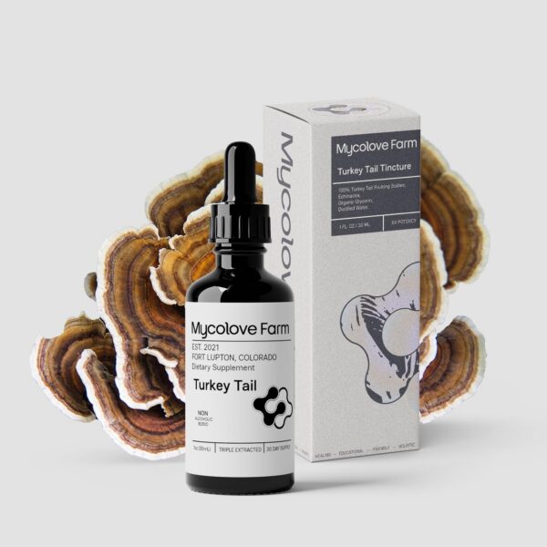 Version 1.0.0 Frasco de tintura natural apoyo inmunológico Mycolove Farm