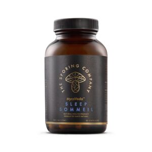 Version 1.0.0 MycoVeda Sleep suplemento natural para dormir con reishi y valeriana