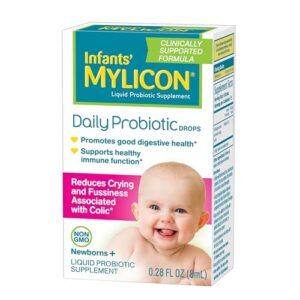 Gotas probióticas para bebés frasco y gotero