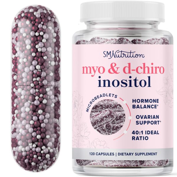 Frasco de Myo y D-Chiro Inositol para equilibrio hormonal mujer