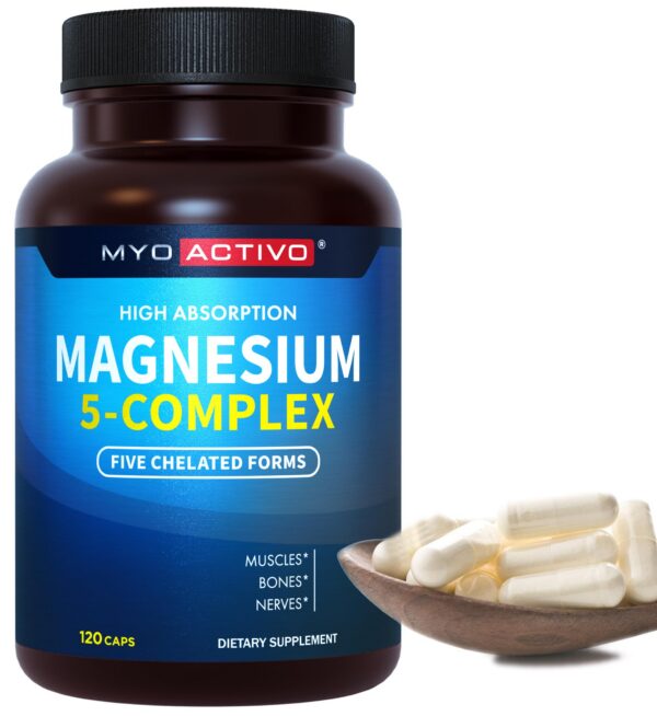 Frasco de MyoActivo Magnesium 5 Complex