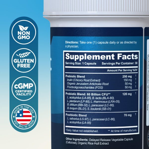 MyoActivo probiótico presentación cápsulas