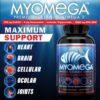 Myomega bottle label with CoQ10