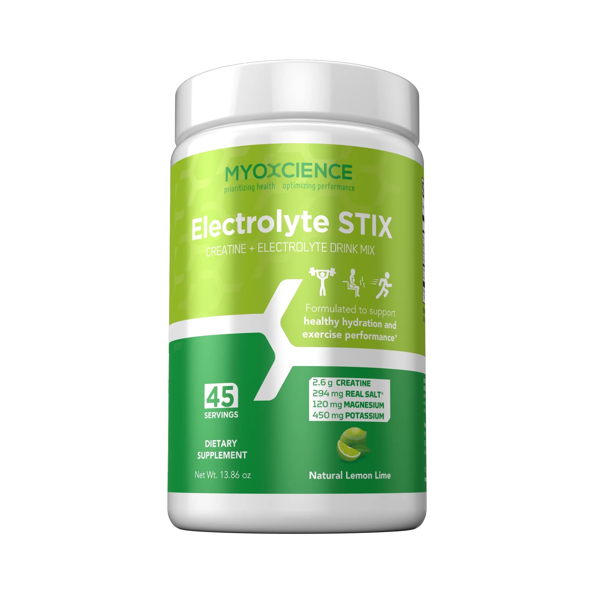 MYOXCIENCE Electrolyte STIX Powder with Creatine