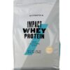 Version 1.0.0 Frasco de Myprotein Impact Whey Isolate con etiqueta frontal