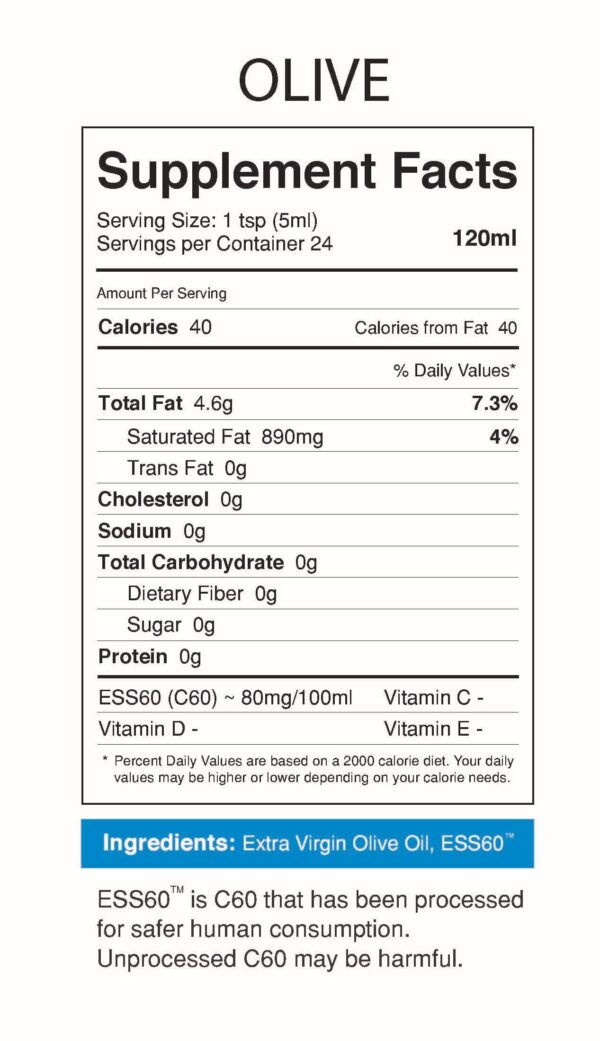 Aceite orgánico ESS60 para salud y longevidad