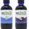 Frasco frontal de MyVitalC ESS60 aceite de coco y oliva