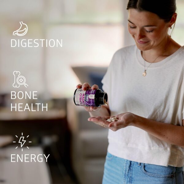 Etiqueta del citrato de magnesio 1250 mg