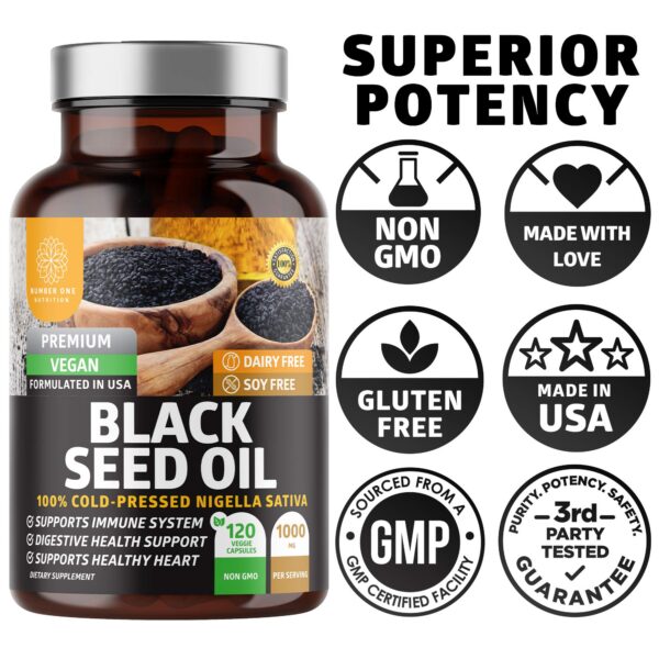 Version 1.0.0 Frasco de cápsulas de semilla negra