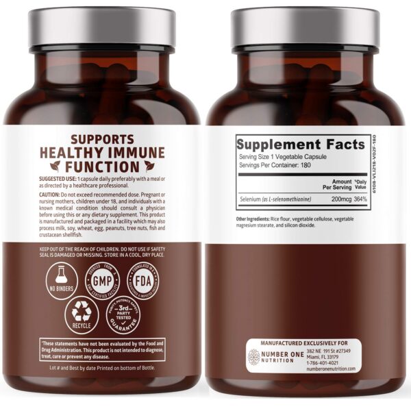 Number One Nutrition Selenium bottle