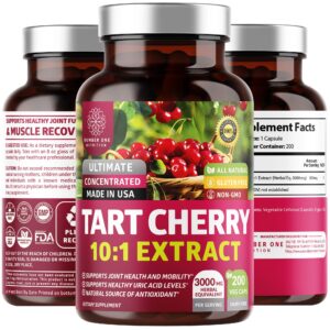N1N Tart Cherry Capsules bottle label front