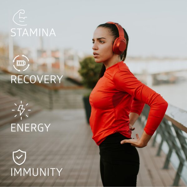 N1N Tart Cherry capsules bottle on white background