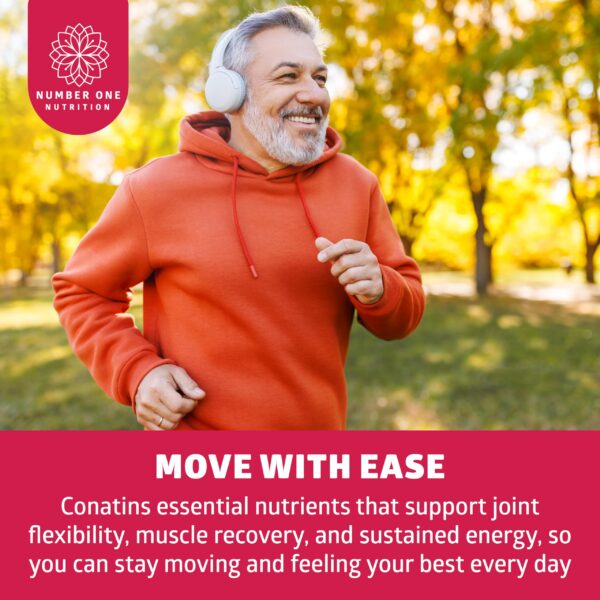 Capsules displayed in bottle on table