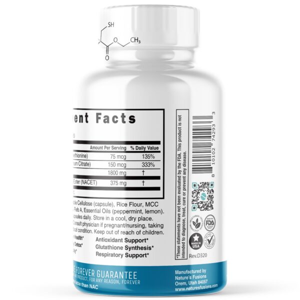 Version 1.0.0 NACET Glycine cápsulas detalles de dosis