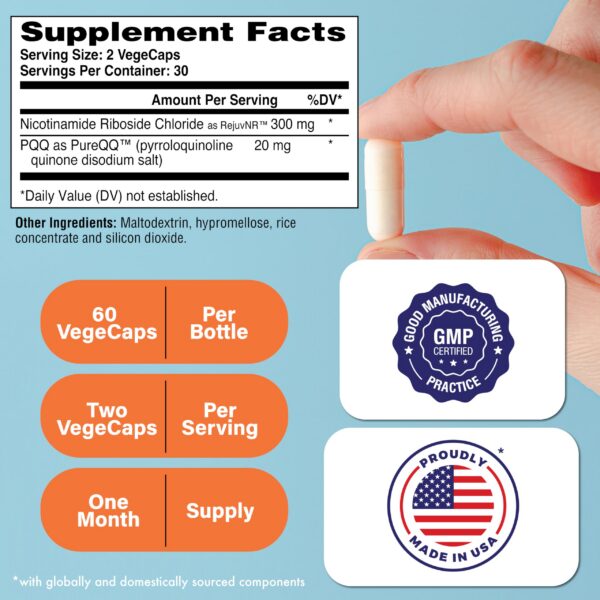 NAD+ Activator bottle side view