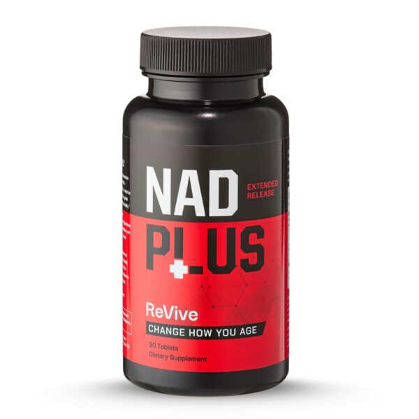 NAD Plus Revive bottle con etiqueta RIAGEV-SR