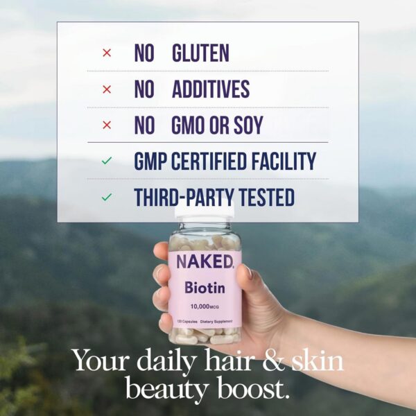 NAKED biotina vitamina b7 máxima potencia envase