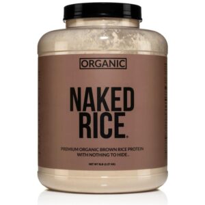 Frasco de Naked Rice proteina de arroz integral
