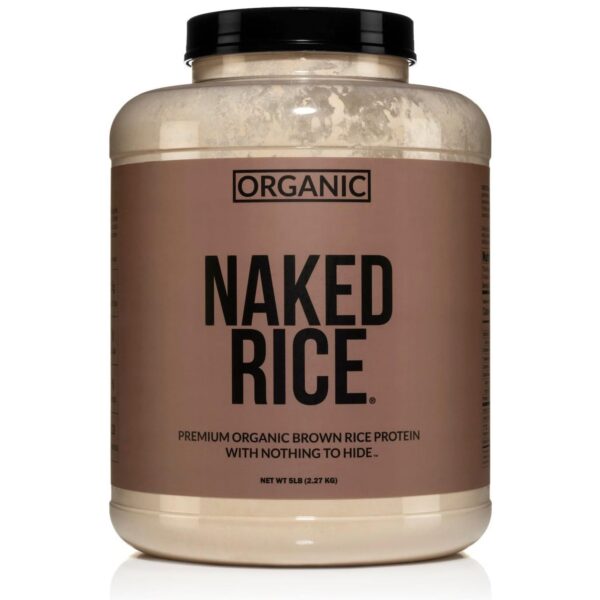 Frasco de Naked Rice proteina de arroz integral