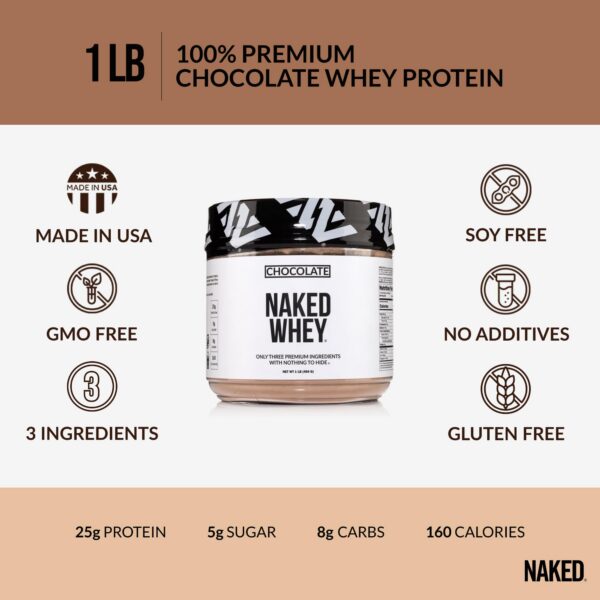 Porciones de Naked Whey en envase