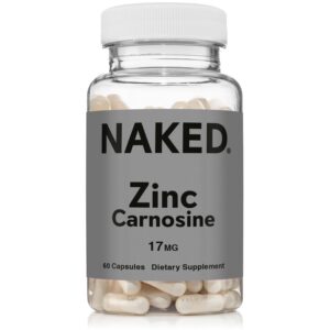 Naked Zinc Carnosine cápsulas frente etiqueta