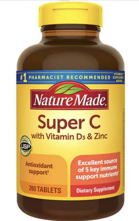 nalkot Uper C suplemento vitamina D3 y zinc 200 tabletas
