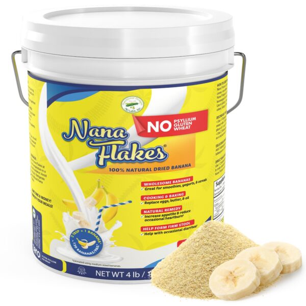 Version 1.0.0 Nana Flakes polvo de plátano puro para remedios naturales