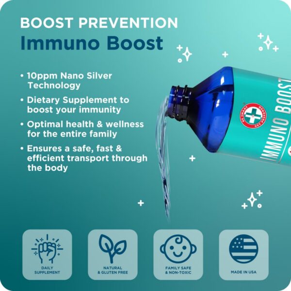 Etiqueta del producto Nano Silver Immuno Boost