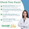NanoVM multivitamínico en polvo con cuchara dosificadora