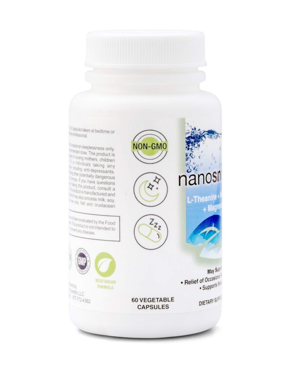 Nanosnooze melatonina magnesio L-teanina para sueño natural