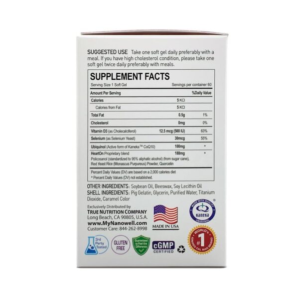 Cápsulas Nanowell CoQ10 ubiquinol