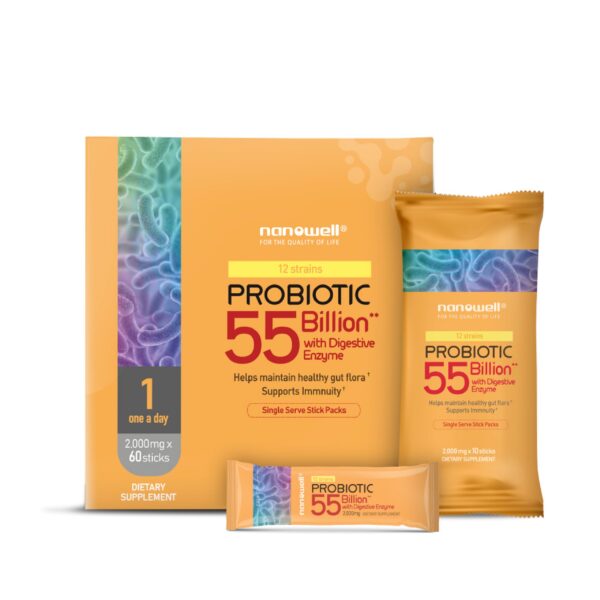 Frasco NANOWELL probiótico 12 cepas