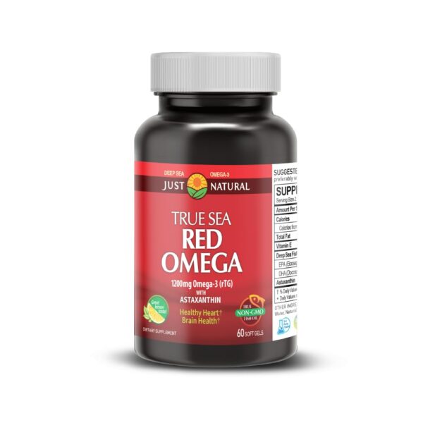 NANOWELL Rojo Omega-3 botella frontal
