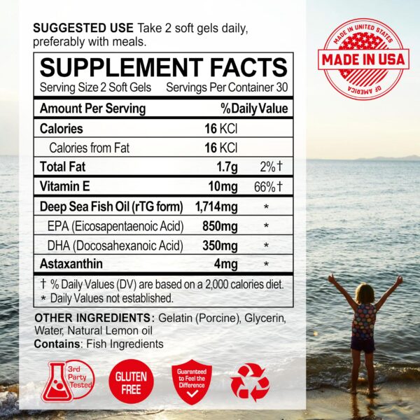 Detalle de EPA y DHA en etiqueta