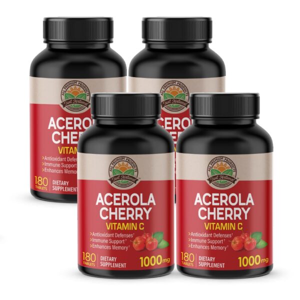 NANOWELL Vitaminas C de acerola cereza 180 tabletas