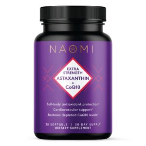 NAOMI Astaxantina CoQ10 frasco frontal