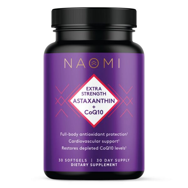 Version 1.0.0 NAOMI Astaxantina CoQ10 frasco frontal