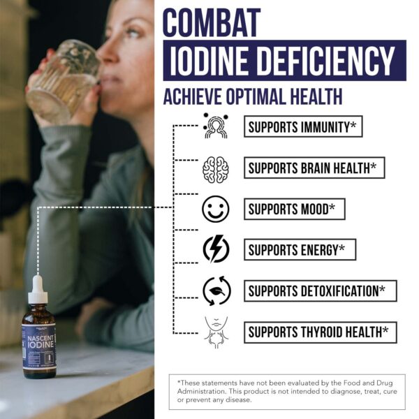 Detalle de etiqueta Nascent Iodine