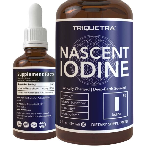 Frasco frontal Nascent Iodine Triquetra Health