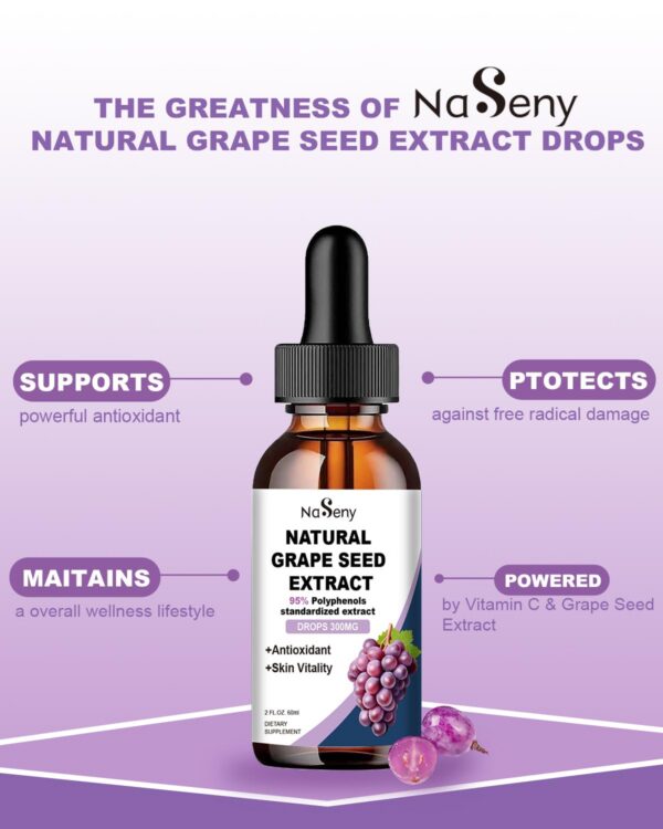 NaSeny extracto de semilla de uva envase y frasco