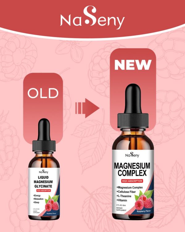 Etiqueta frontal de NaSeny Magnesio líquido