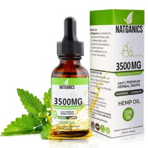 Version 1.0.0 Natganics aceite de canamo 3500 mg etiqueta