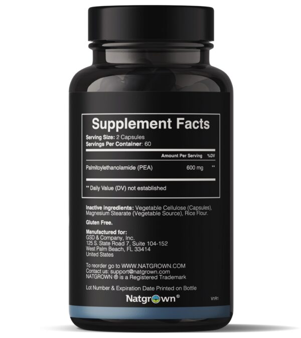 Version 1.0.0 Caja Natgrown PEA 600 mg cápsulas