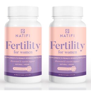 Version 1.0.0 Natifi vitaminas prenatales fertilidad 2 botellas 60 cápsulas