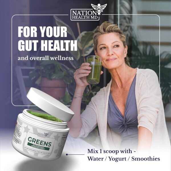 NATION HEALTH MD polvo greens superalimento saludable