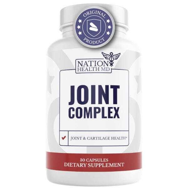 NATION HEALTH MD suplemento para articulaciones 30 cápsulas para movilidad