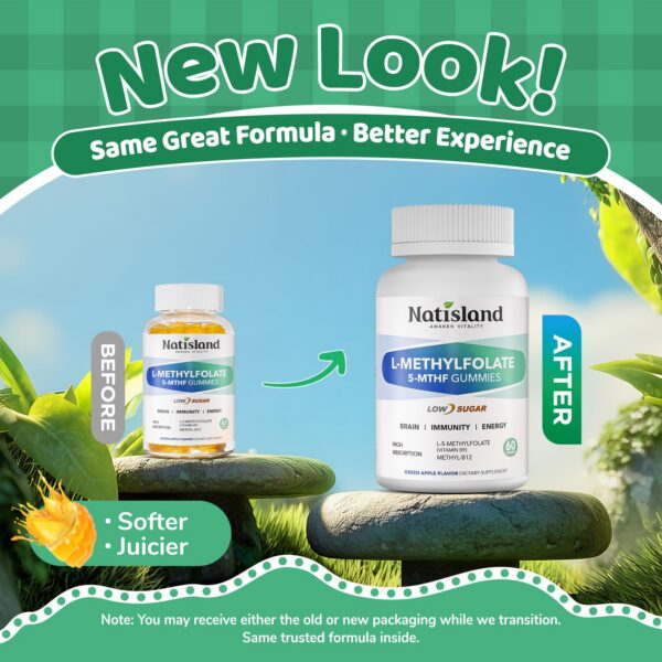 Etiqueta de ingredientes L methylfolate gomitas