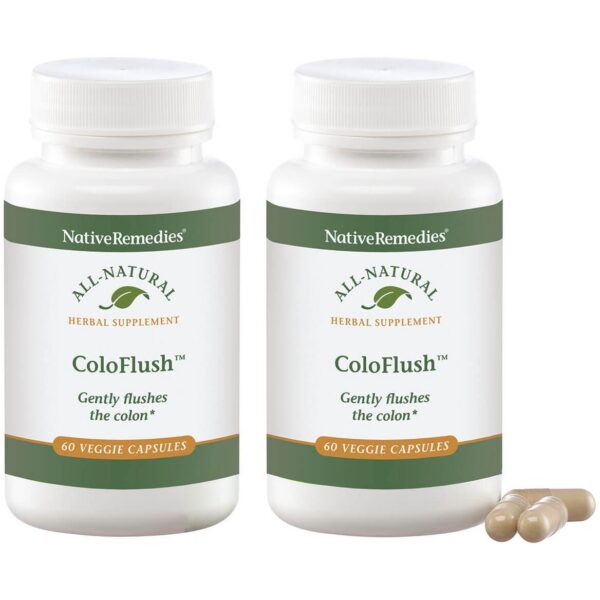 Native Remedies ColoFlush paquete doble vista frontal