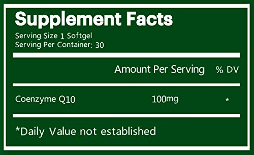 Frasco de Na'trition CoQ10 con tapa