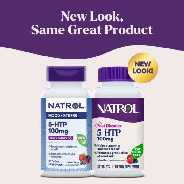 Version 1.0.0 Etiqueta Natrol 5-HTP 100 mg